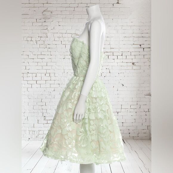 Jovani Lace Sequin Removable Straps cocktail dress - Picture 3 of 5